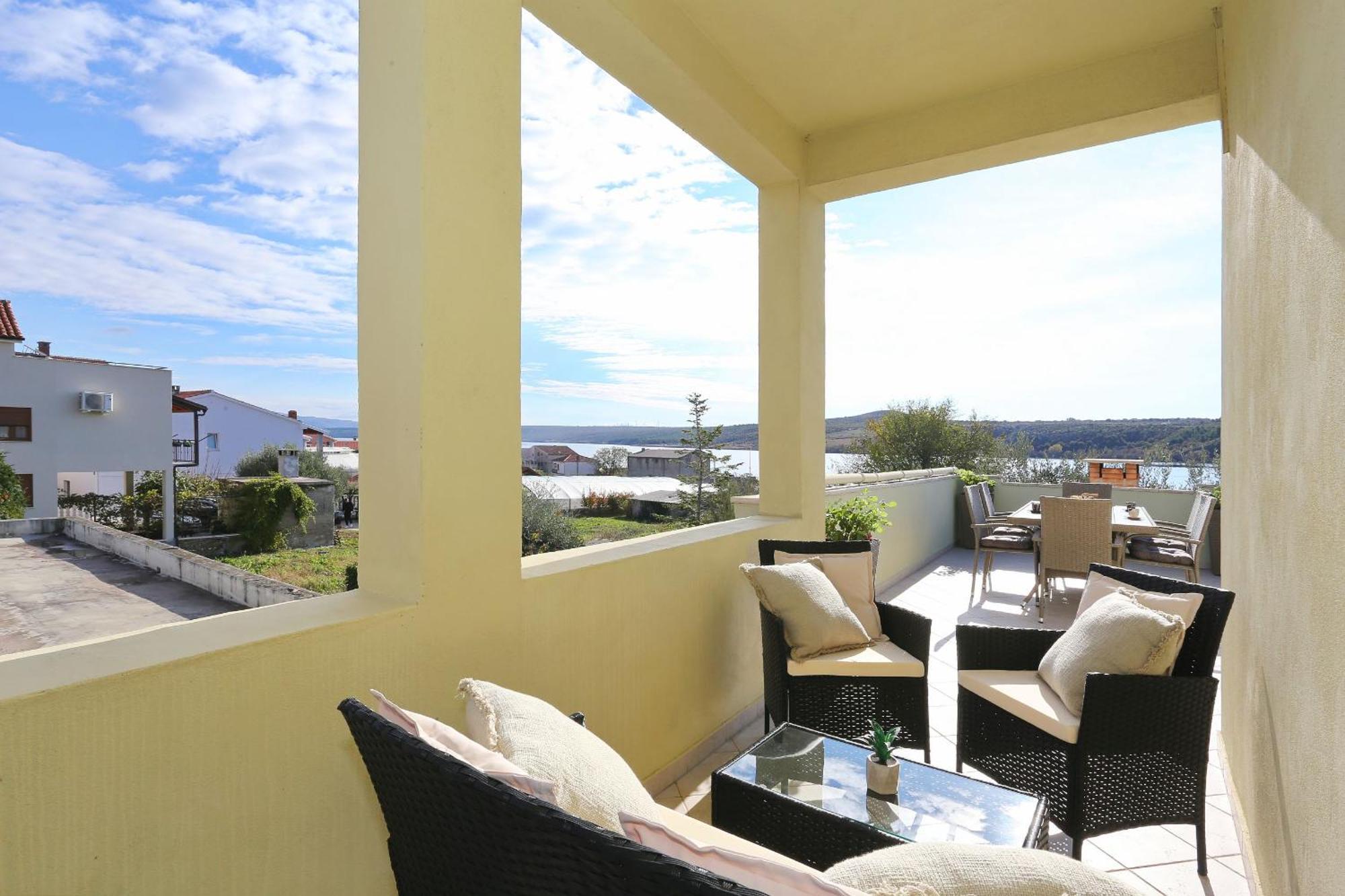Seaview Apartment Aida Posedarje Eksteriør bilde