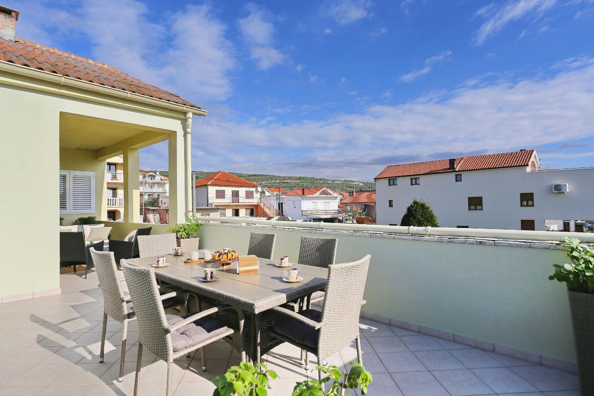 Seaview Apartment Aida Posedarje Eksteriør bilde