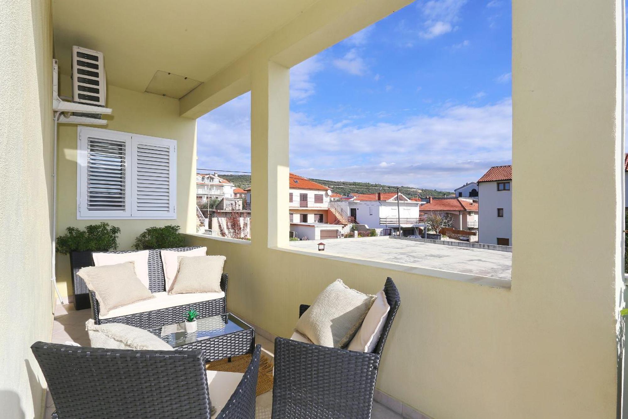 Seaview Apartment Aida Posedarje Eksteriør bilde